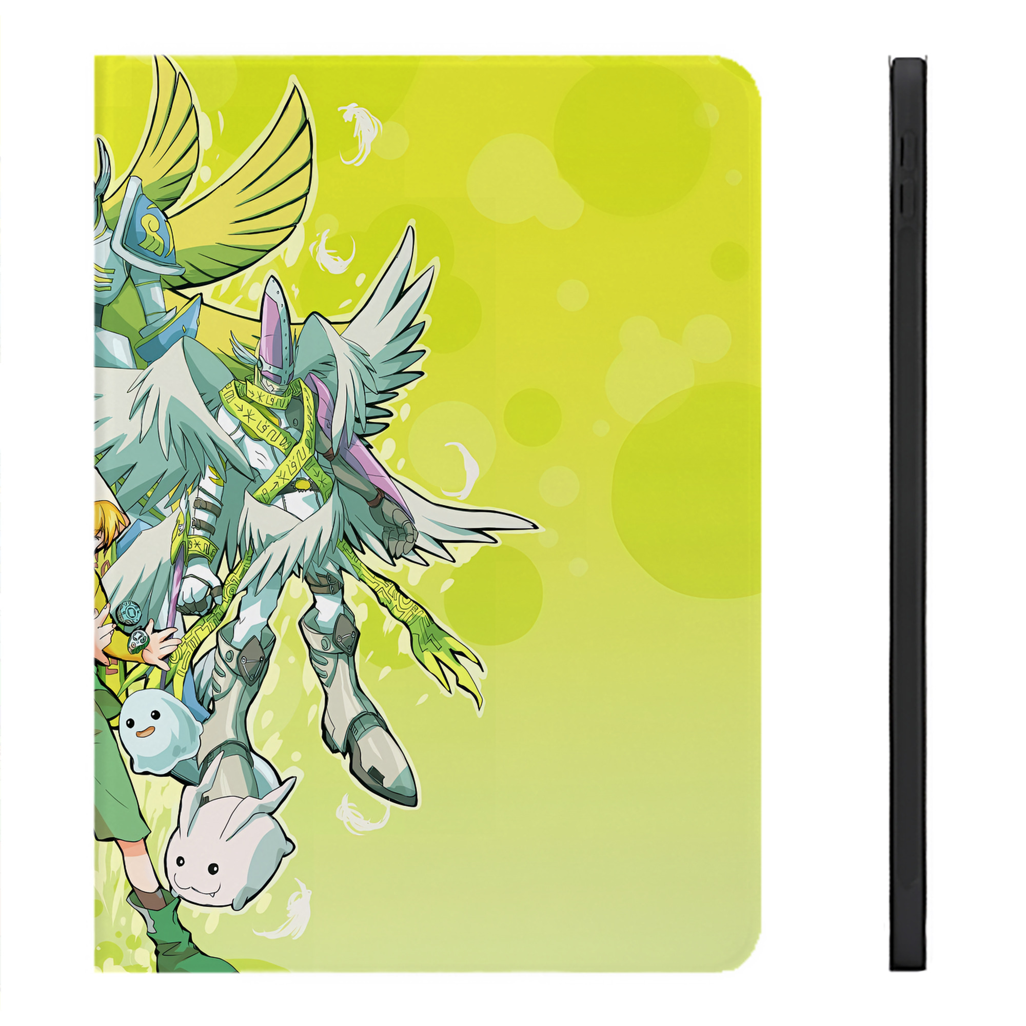 （画像用） Digimon デジタルモンスター/デジモン IPadケース ペンホルダー付き ブックスタイルデザイン